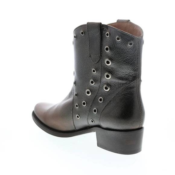 NEW FRYE diana grommet short boot in pewter ombre - Picture 3 of 4